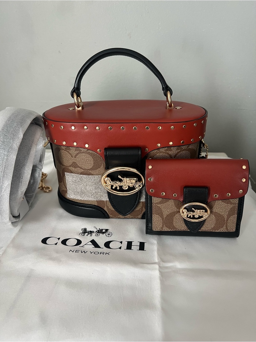 Coach Giorgie Gem Crossbody With Matching Wallet